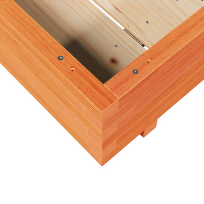 Plantekasse voksbrun 100x100x26,5 cm heltre furu