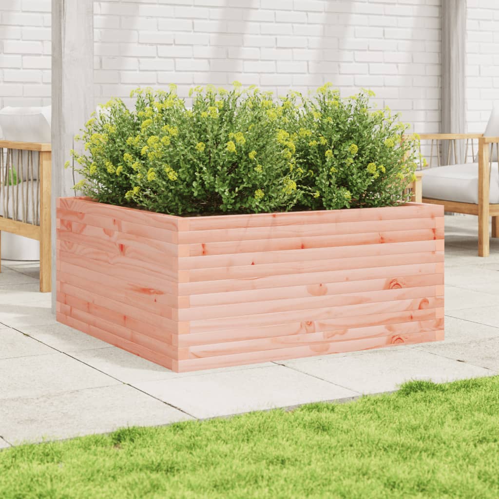 Utendørs Blomsterkasse Plantekasse Tre 100x100x46 cm heltre douglasgran