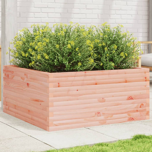 Utendørs Blomsterkasse Plantekasse Tre 100x100x46 cm heltre douglasgran