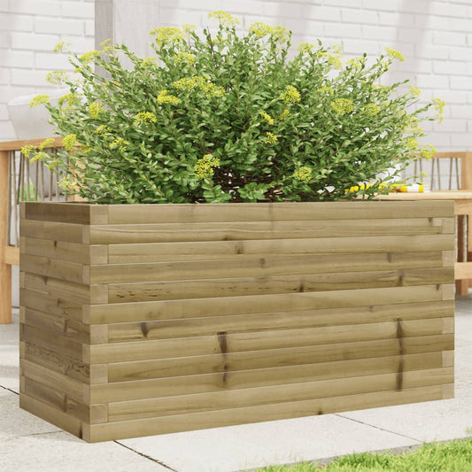 Utendørs Blomsterkasse Plantekasse Tre 90x40x46 cm impregnert furu