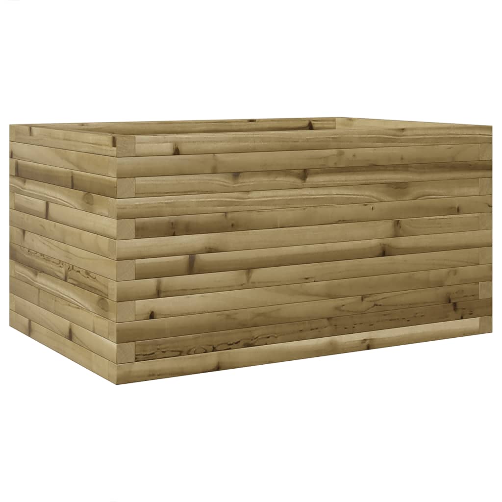 Utendørs Blomsterkasse Plantekasse Tre 90x60x46 cm impregnert furu