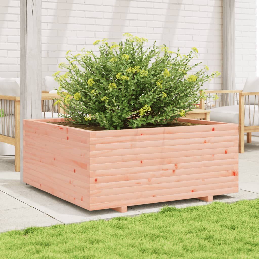 Utendørs Blomsterkasse Plantekasse Tre 110x110x49,5 cm heltre douglasgran