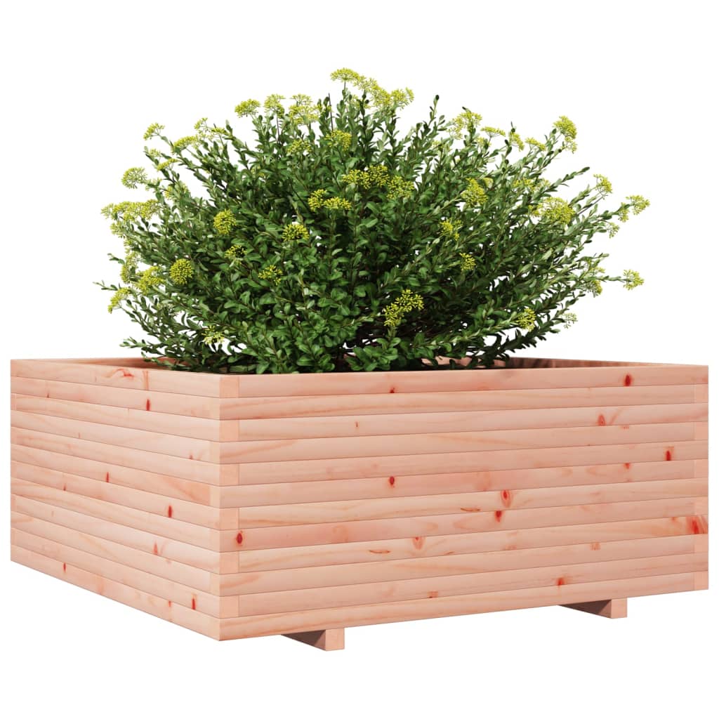 Utendørs Blomsterkasse Plantekasse Tre 110x110x49,5 cm heltre douglasgran
