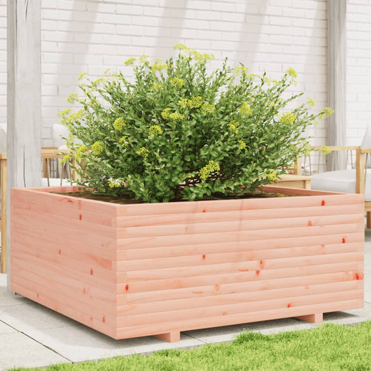 Utendørs Blomsterkasse Plantekasse Tre 110x110x49,5 cm heltre douglasgran