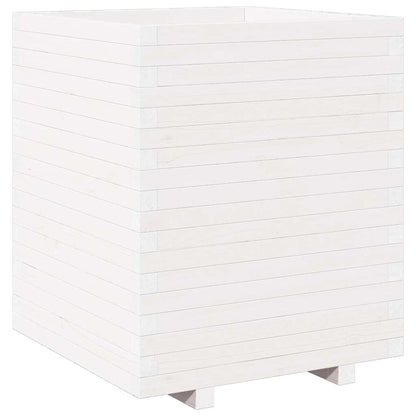 Plantekasse hvit 60x60x72,5 cm heltre furu