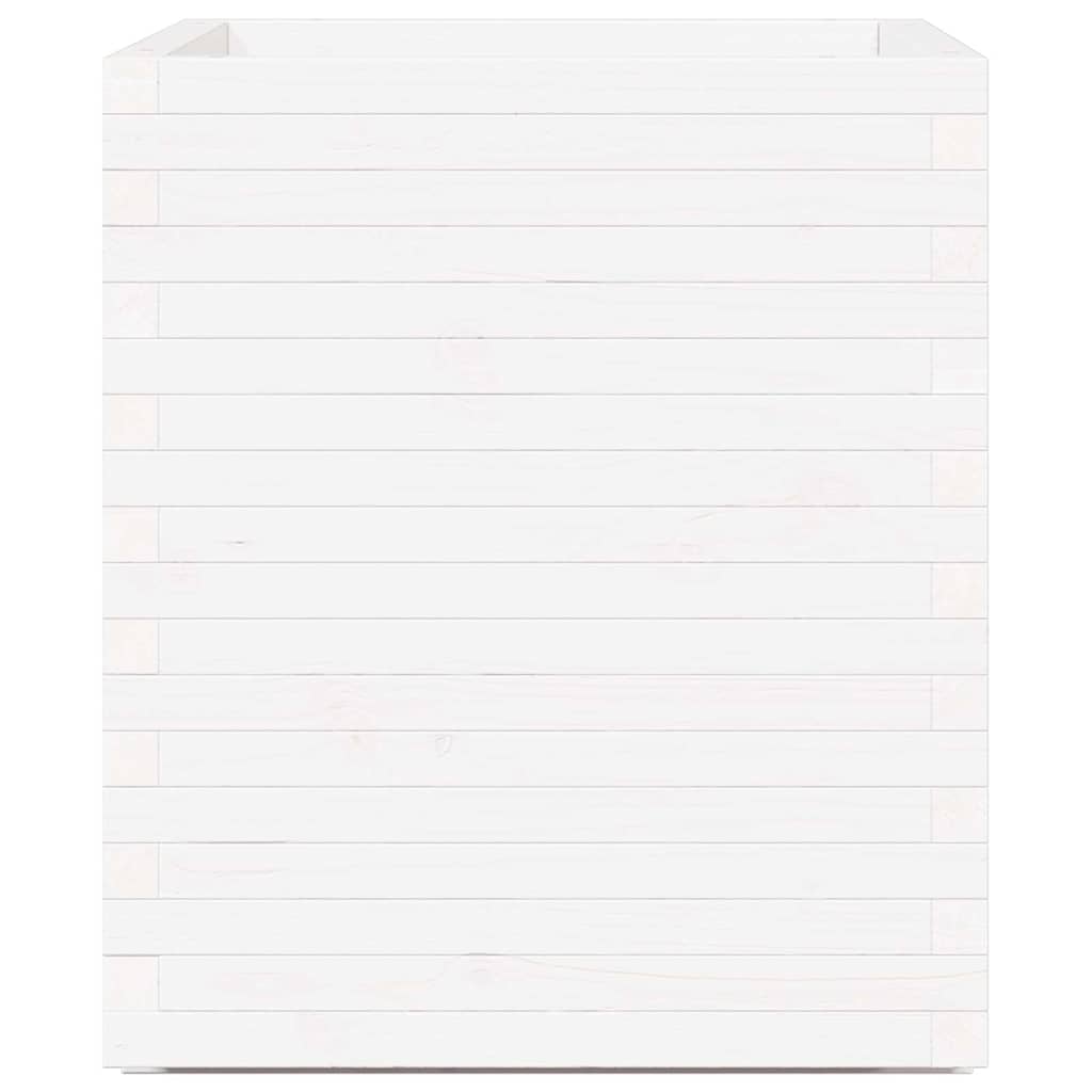 Plantekasse hvit 60x60x72,5 cm heltre furu