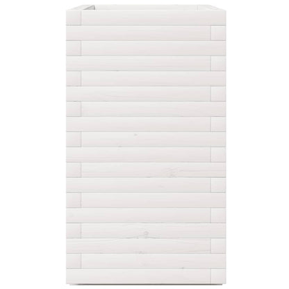 Plantekasse hvit 70x40x72,5 cm heltre furu