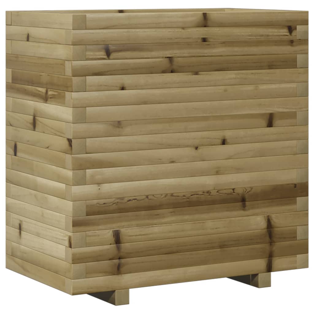 Utendørs Blomsterkasse Plantekasse Tre 70x40x72 cm impregnert furu