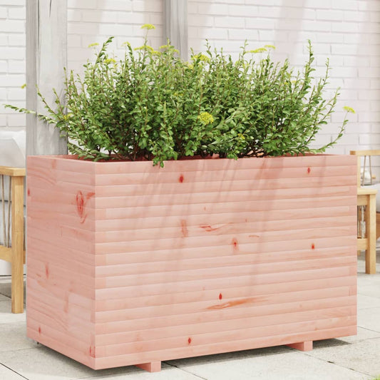 Utendørs Blomsterkasse Plantekasse Tre 110x60x72 cm heltre douglasgran