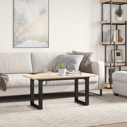 Salongbord Sofabord DIV. O-ramme 90x40x45 cm heltre furu og støpejern
