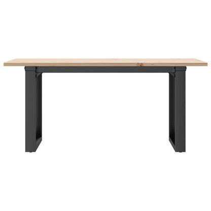 Salongbord Sofabord DIV. O-ramme 90x40x45 cm heltre furu og støpejern