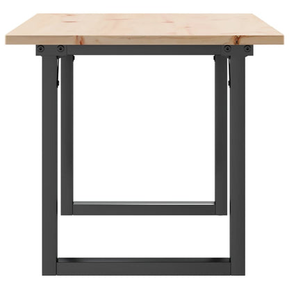 Salongbord Sofabord DIV. O-ramme 90x40x45 cm heltre furu og støpejern