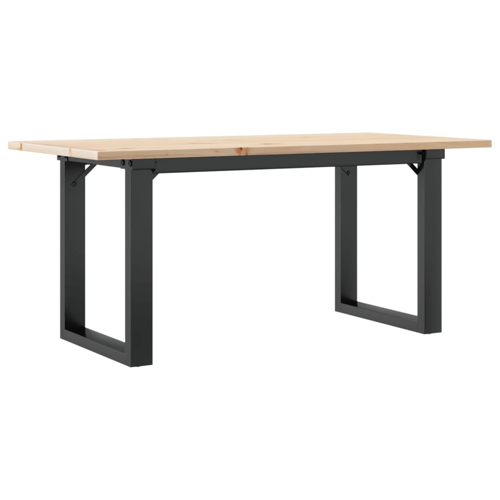Salongbord Sofabord DIV. O-ramme 90x40x45 cm heltre furu og støpejern