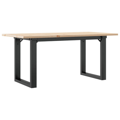 Salongbord Sofabord DIV. O-ramme 90x40x45 cm heltre furu og støpejern