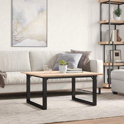 Salongbord Sofabord DIV. O-ramme 90x90x45 cm heltre furu og støpejern