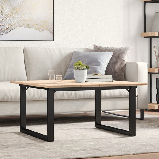 Salongbord Sofabord DIV. O-ramme 90x90x45 cm heltre furu og støpejern