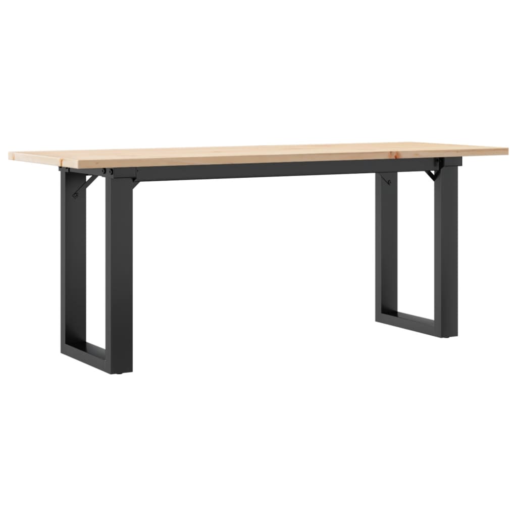 Salongbord Sofabord DIV. O-ramme 110x40x45 cm heltre furu og støpejern