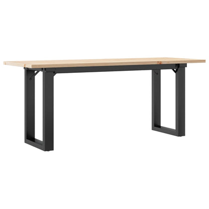 Salongbord Sofabord DIV. O-ramme 110x40x45 cm heltre furu og støpejern