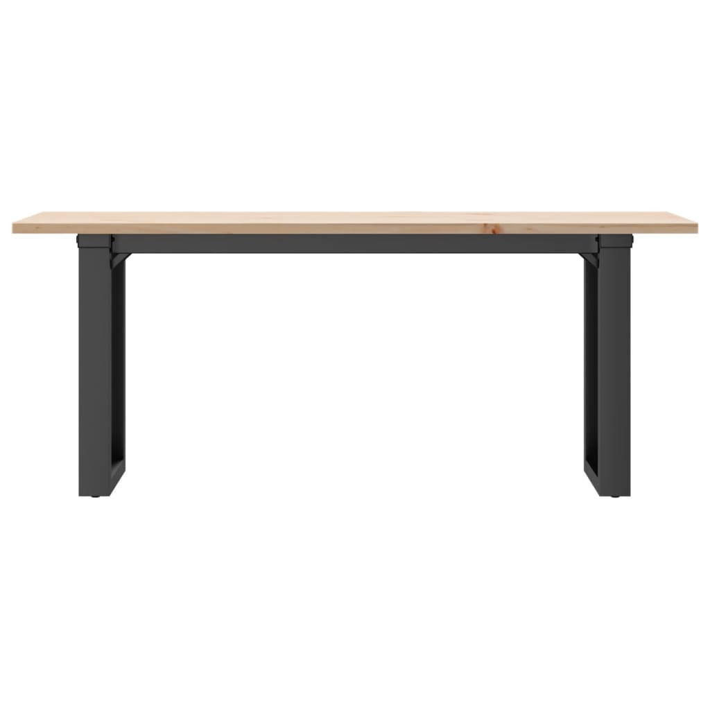 Salongbord Sofabord DIV. O-ramme 110x40x45 cm heltre furu og støpejern