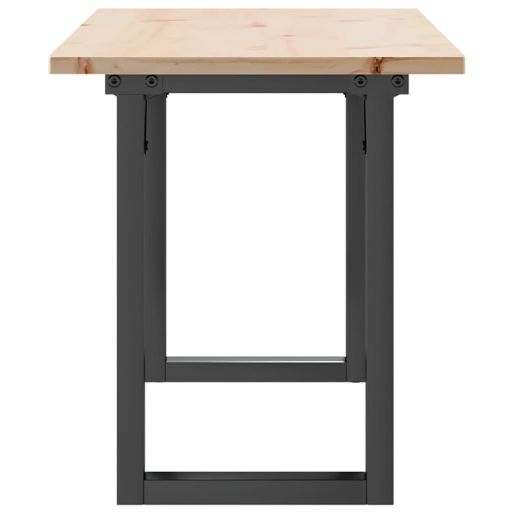 Salongbord Sofabord DIV. O-ramme 110x40x45 cm heltre furu og støpejern