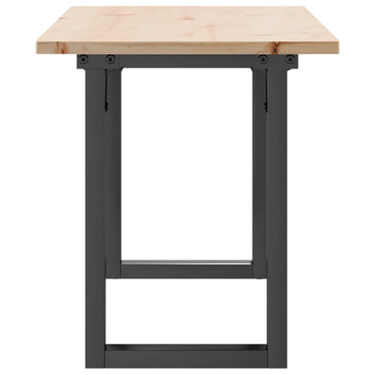 Salongbord Sofabord DIV. O-ramme 110x40x45 cm heltre furu og støpejern