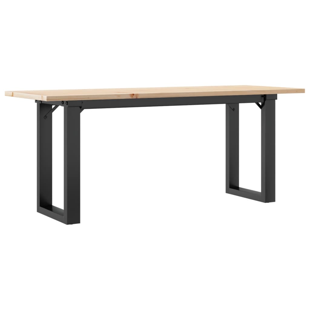 Salongbord Sofabord DIV. O-ramme 110x40x45 cm heltre furu og støpejern