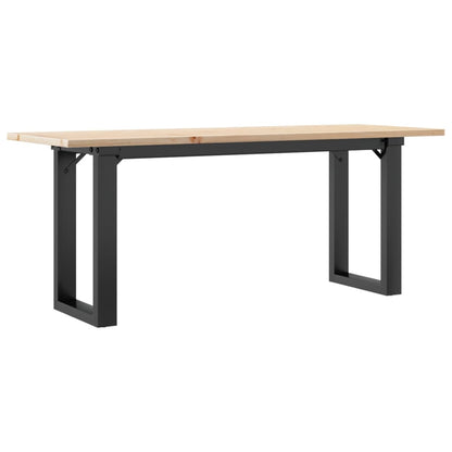 Salongbord Sofabord DIV. O-ramme 110x40x45 cm heltre furu og støpejern