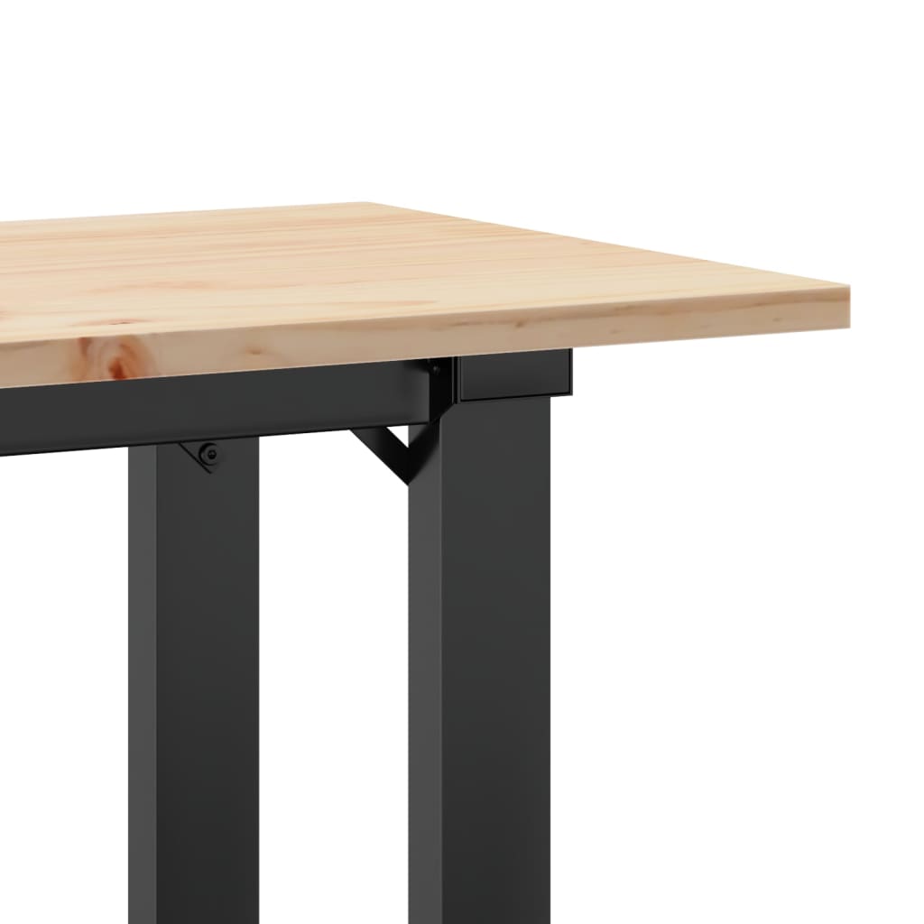Salongbord Sofabord DIV. O-ramme 110x40x45 cm heltre furu og støpejern