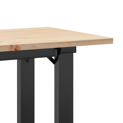Salongbord Sofabord DIV. O-ramme 110x40x45 cm heltre furu og støpejern