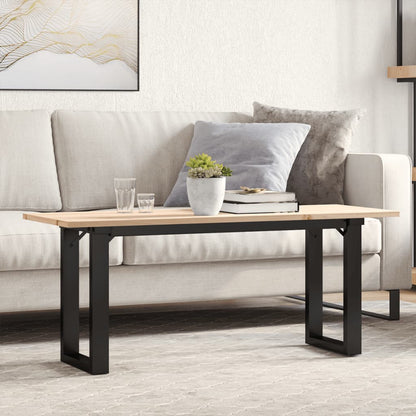 Salongbord Sofabord DIV. O-ramme 110x40x45 cm heltre furu og støpejern