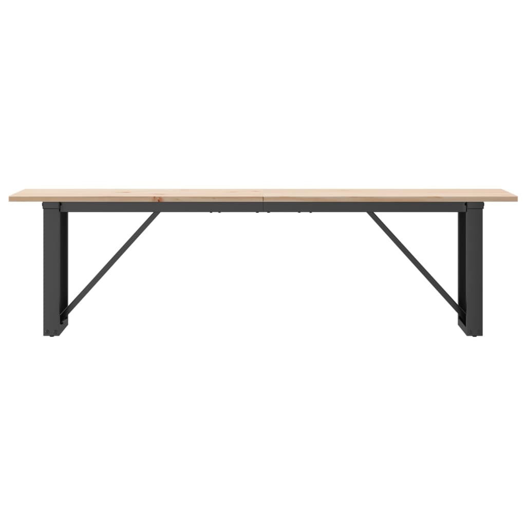Salongbord Sofabord DIV. O-ramme 160x40x45 cm heltre furu og støpejern