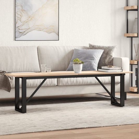 Salongbord Sofabord DIV. O-ramme 160x40x45 cm heltre furu og støpejern