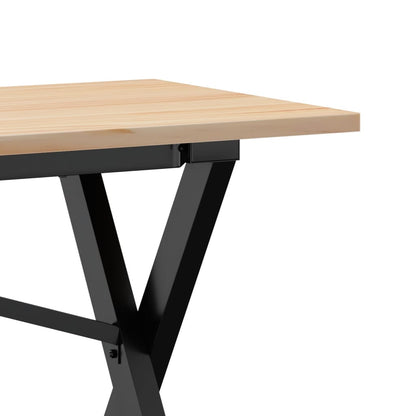 Salongbord Sofabord DIV. X-ramme 160x40x45 cm heltre furu og støpejern