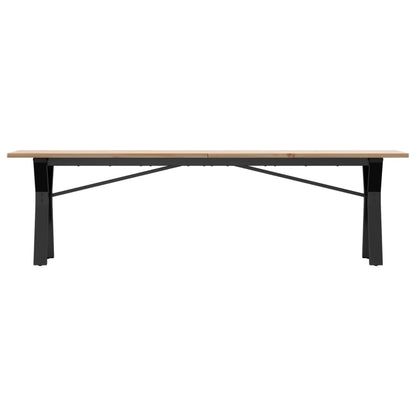 Salongbord Sofabord DIV. Y-ramme 160x40x45 cm heltre furu og støpejern
