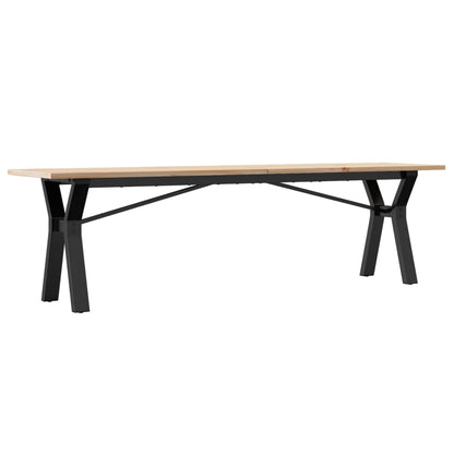 Salongbord Sofabord DIV. Y-ramme 160x40x45 cm heltre furu og støpejern