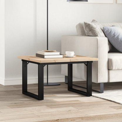 Salongbord Sofabord DIV. O-ramme 60x60x40,5 cm heltre furu og støpejern