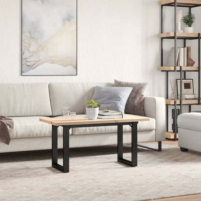 Salongbord Sofabord DIV. O-ramme 90x40x45,5 cm heltre furu og støpejern