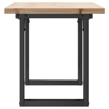 Salongbord Sofabord DIV. O-ramme 90x40x45,5 cm heltre furu og støpejern