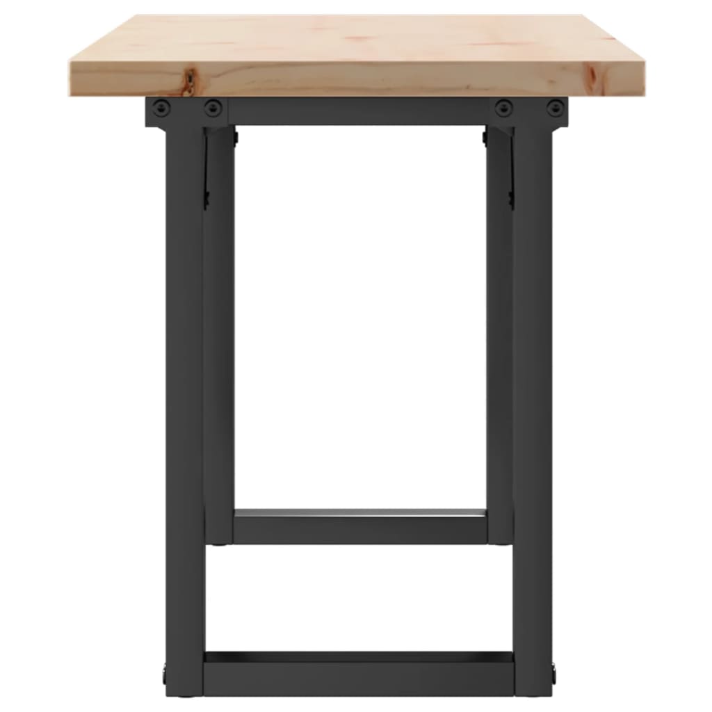 Salongbord Sofabord DIV. O-ramme 110x40x45,5 cm heltre furu og støpejern