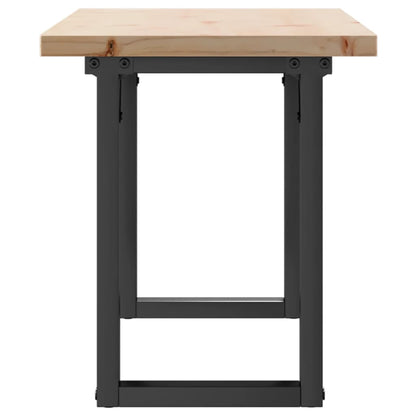 Salongbord Sofabord DIV. O-ramme 110x40x45,5 cm heltre furu og støpejern