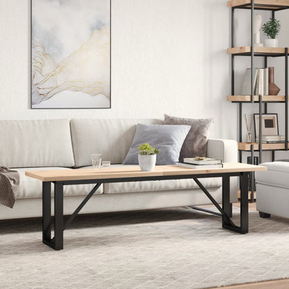 Salongbord Sofabord DIV. O-ramme 160x40x45,5 cm heltre furu og støpejern