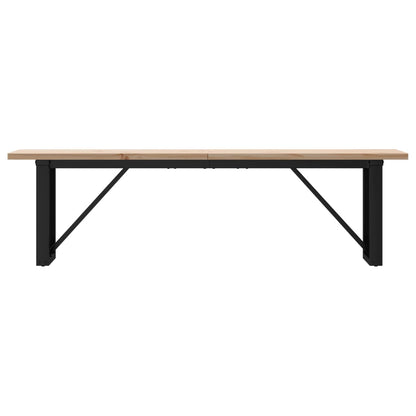 Salongbord Sofabord DIV. O-ramme 160x40x45,5 cm heltre furu og støpejern