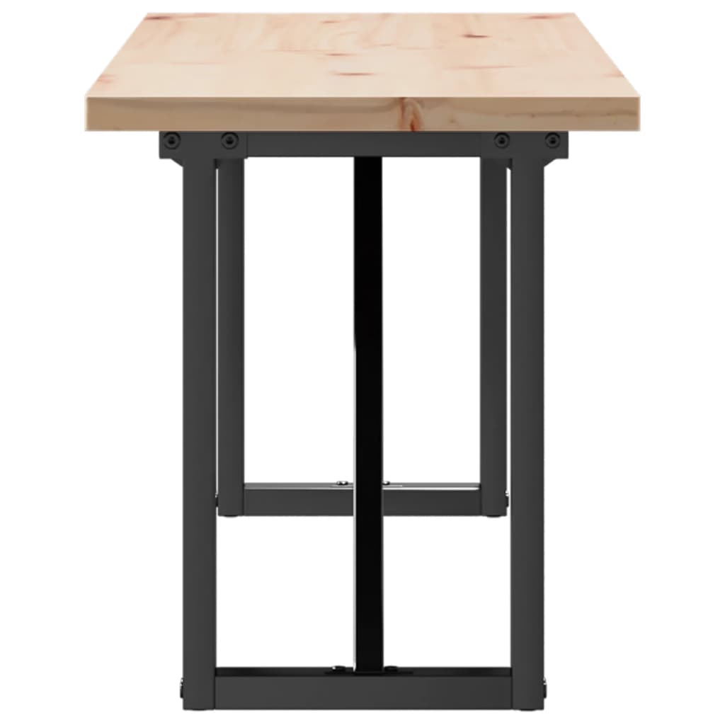 Salongbord Sofabord DIV. O-ramme 160x40x45,5 cm heltre furu og støpejern
