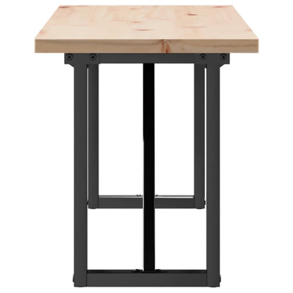 Salongbord Sofabord DIV. O-ramme 160x40x45,5 cm heltre furu og støpejern
