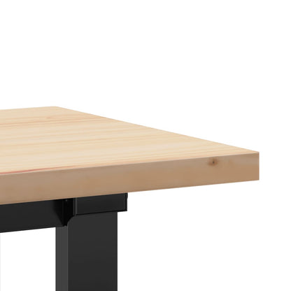 Salongbord Sofabord DIV. O-ramme 160x40x45,5 cm heltre furu og støpejern