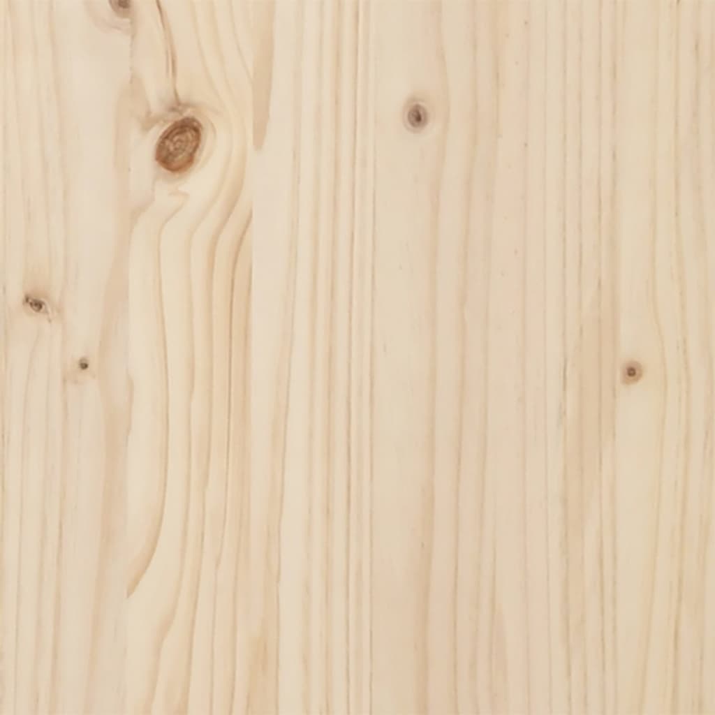 Spisebord O-ramme 160x80x75,5 cm heltre furu og stål