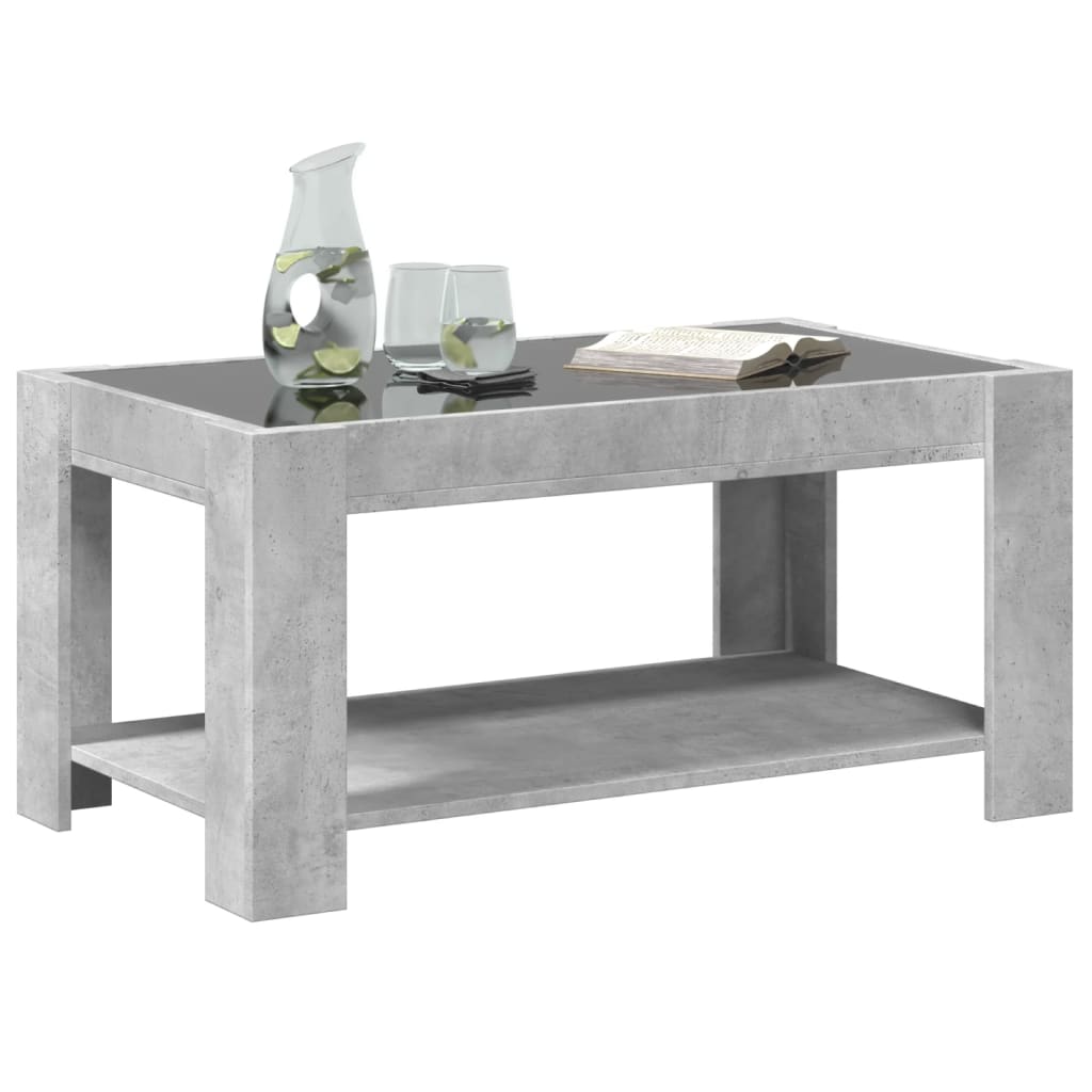 Salongbord Sofabord Betonggrå 93x53x45 cm