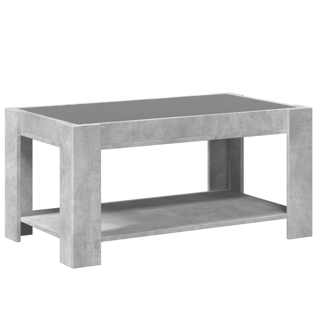 Salongbord Sofabord Betonggrå 93x53x45 cm