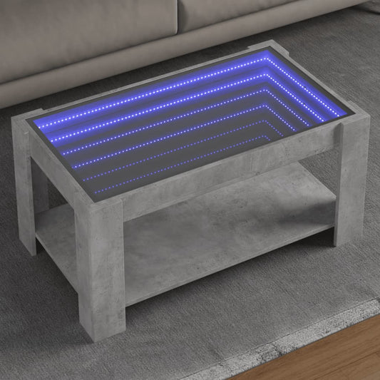 Salongbord Sofabord Betonggrå 93x53x45 cm