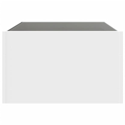 Salongbord Sofabord Hvit med Infinity LED 70x50x30 cm